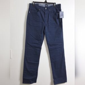 GAP Men's Midnight Blue Super Soft Stretch Twill 5 Pocket Slim Fit Pant, 32x32